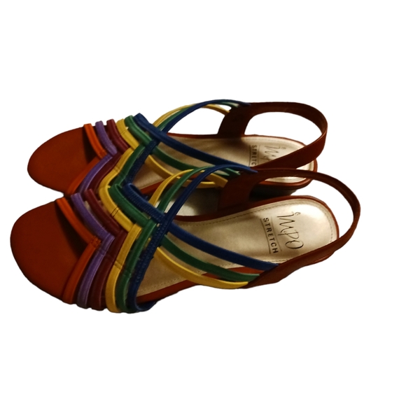 Impo Shoes Impo Rosie Multi Colored Wedge Sandal Size 85m Women Poshmark